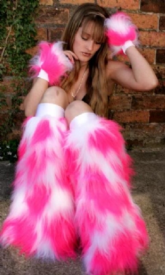 Pink/Wht Fluff & Cuff