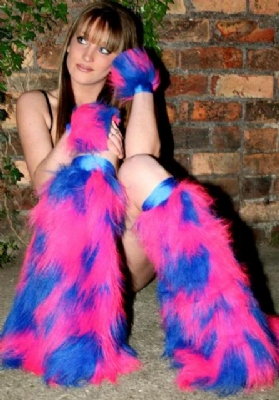 Blu/Pink Fluff & Cuff