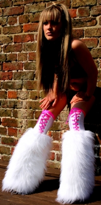 Wht/Pink Hussiz Laced Fluffs