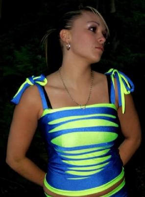 Blu/NYell Bling Vest