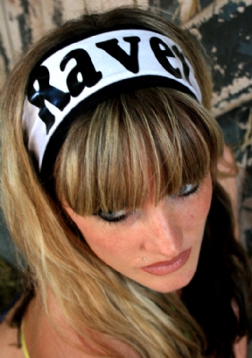 Headband White/blk