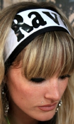 Headband White/blk